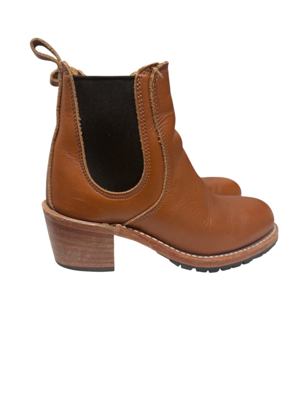 Red Wing Harriet Pecan Leather Heeled Chelsea Boots Size 6.5